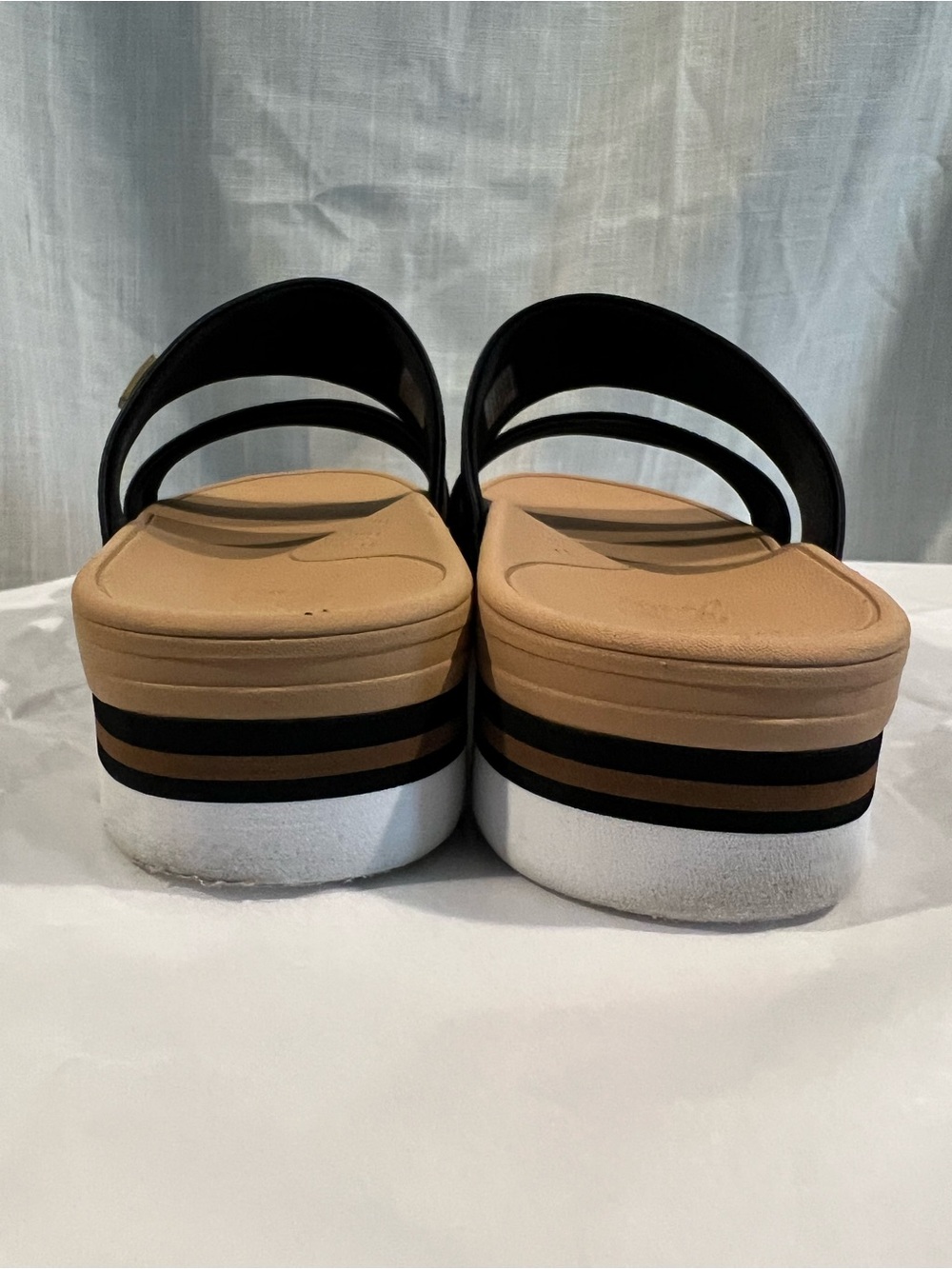 Women’s Reef Black Double-Strap Slide Sandals - Picture 7 of 8